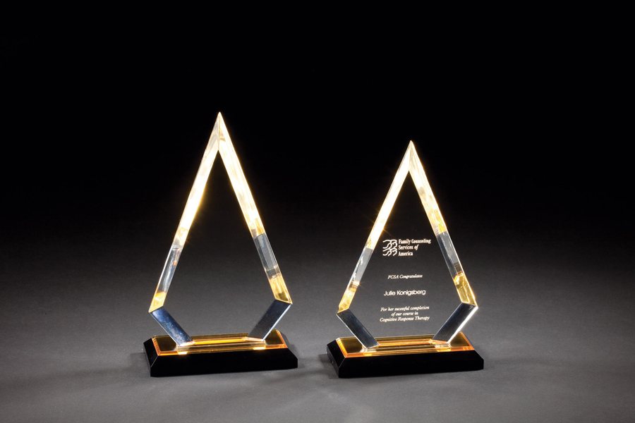 Plaques vierges pour le trophée Crystal Acrylic Award - Fabricants